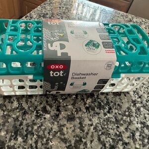OXO Tot dishwasher Basket in Blue and White
